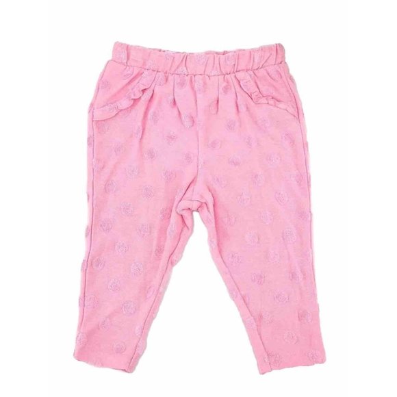 Baby Girl Jogger Sweatpants Size Newborn Pink Dot French Terry Cat & Jacket NEW - Picture 2 of 9